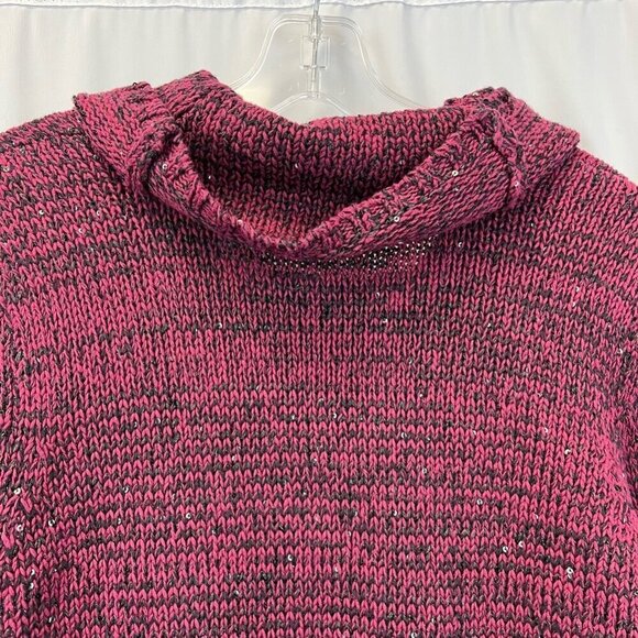 Evan Picone Womens Pullover Sweater Multicolor Long Sleeve Cowl Neck Medium - Picture 6 of 10